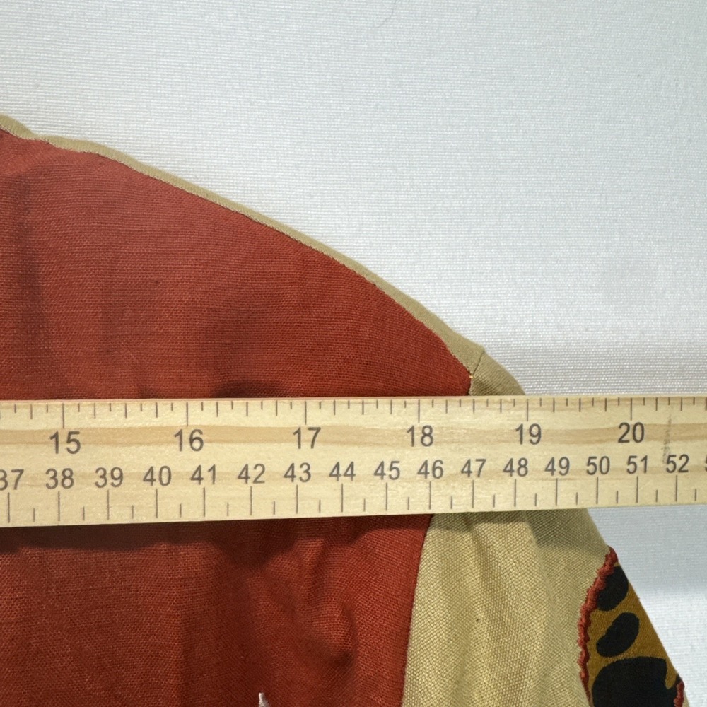 VTG Indigo Moon Patchwork Embroidered Wearable Art Jacket‎ Womens 1X Multi Color - Picture 9 of 11